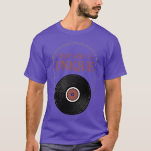 Camiseta Seu Vibe É Único LP Vinil retrô presente anos 70