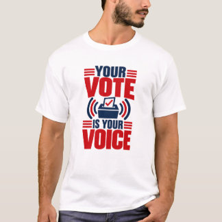 Camiseta Seu Voto É Sua Voz Política