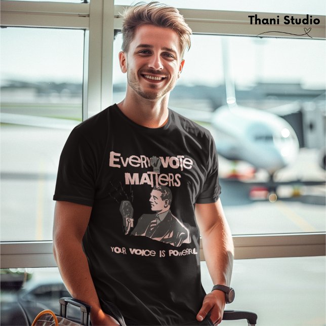 Camiseta Seu Voto Importa Eleição Rosa Política Impresso (Criador carregado)