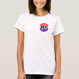 Camiseta Seu Voto Importa Vermelho Branco e Azul Patriótico