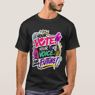 Camiseta Seu Voto. Sua Voz. Nosso Futuro!