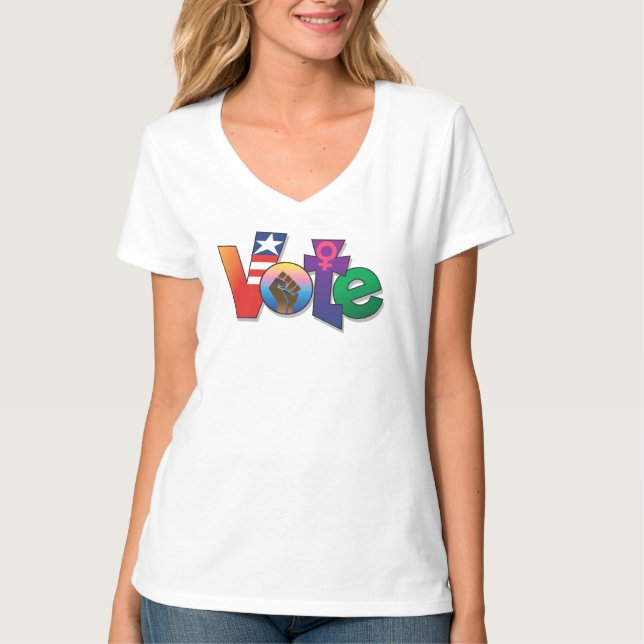 Camiseta "Seu voto, sua voz" - Personalizado (Frente)