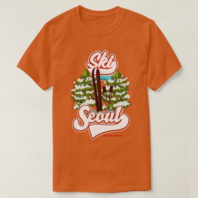 Camiseta Seul Coreia do Sul Ski (Frente do Design)