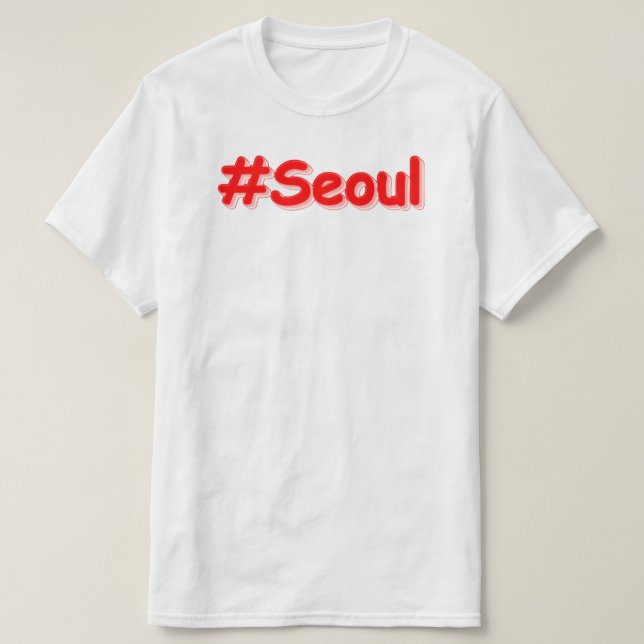 Camiseta "#Seul" Design. Comprar Agora (Frente do Design)