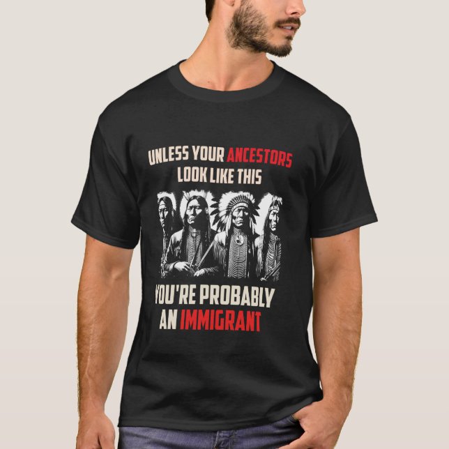 Camiseta Seus Ancestrais se parecem com isso Você provavelm (Frente)