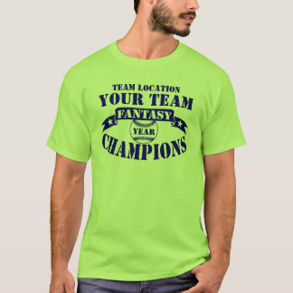 CAMISETA SEUS CAMPEÕES DO BASEBOL DA FANTASIA DA EQUIPE