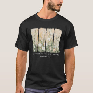 Camiseta Seus Compaixões São Novos Todas As Manhãs, Bíblia