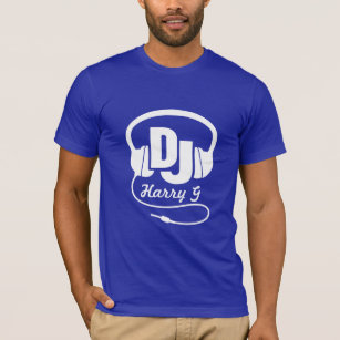Camiseta Seus fones de ouvido conhecidos do DJ do branco