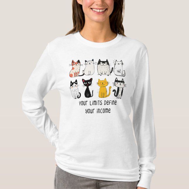 Camiseta Seus limites definem sua renda (Frente)