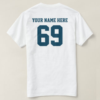 Camiseta Seus próprios números e nome