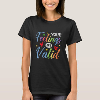Camiseta Seus Sentimentos São Válidos Conscientização sobre