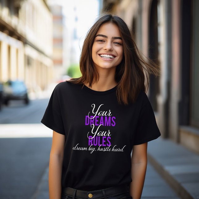 Camiseta Seus Sonhos, Suas Regras (Criador carregado)