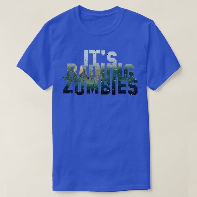 Camiseta Seus Zombies Chovendo (Frente do Design)