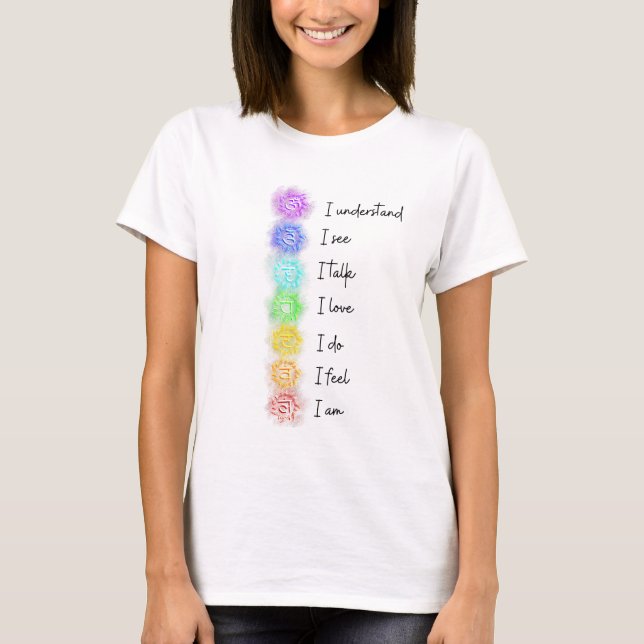 Camiseta Seven Chakras Yoga T-Shirt (Frente)