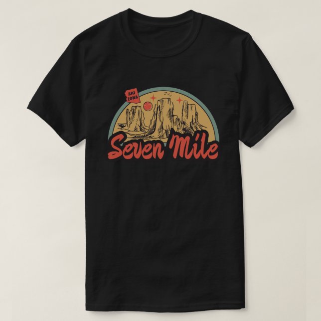 Camiseta Seven Mile, Arizona (Frente do Design)