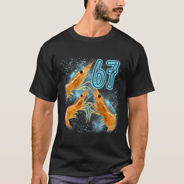 Camiseta Seven Six Sarcastic Lover Shrimp 67 Seafood Laugh (Frente)