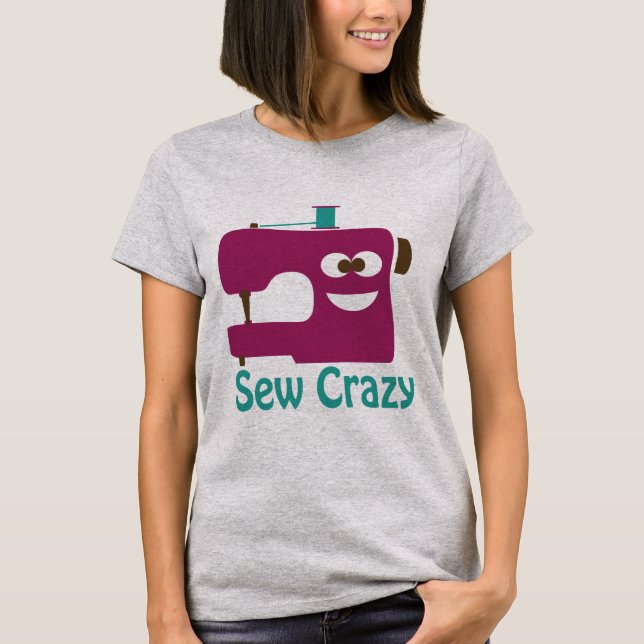 Camiseta Sew Crazy (Frente)