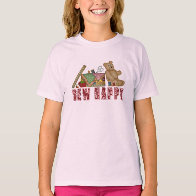 Camiseta Sew Happy (Frente)