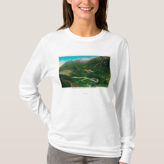 Camiseta Seward, laço famoso da estrada de ferro da área de (Frente)