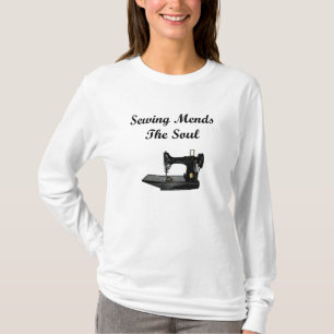 Camiseta Sewing emenda a alma