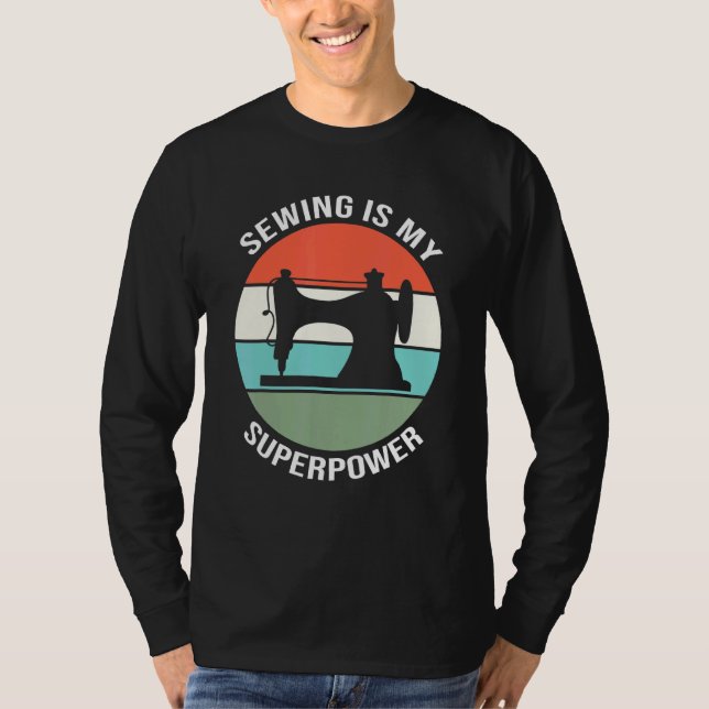 Camiseta Sewing Quiling Seamstress É A Minha Superpotência (Frente)