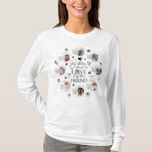 Camiseta `SexBirthday Foto Colagem