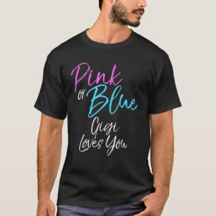 Camiseta Sexo Correspondente Revelar Família Rosa ou Azul G
