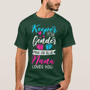 Camiseta Sexo De Bebê Revela Chá Rosa Ou Azul Nana Loves