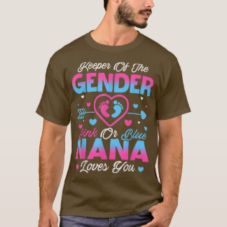 Camiseta Sexo De Bebê Revela Chá Rosa Ou Azul Nana Loves