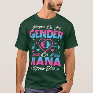 Camiseta Sexo De Bebê Revela Chá Rosa Ou Azul Nana Loves