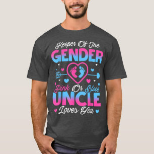 Camiseta Sexo De Bebê Revela Chá Rosa Ou Azul Tio Loves
