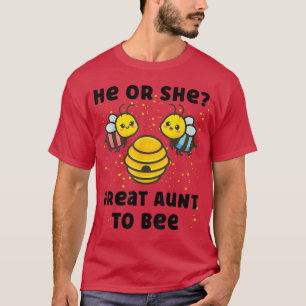 Camiseta Sexo De Bebês Revela Que Ele Ou Ela Excelente Tia