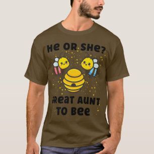 Camiseta Sexo De Bebês Revela Que Ele Ou Ela Excelente Tia