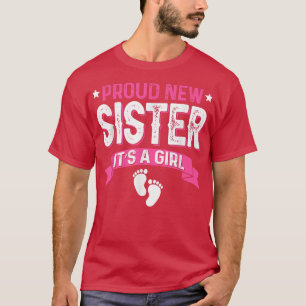 Camiseta Sexo de Família Engraçado Revela Nova Irmã Orgulho