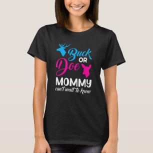 Camiseta Sexo De Mamãe De Buck Ou Doe Revele Festa De Bebê