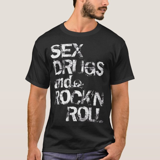 Camiseta Sexo Drogas e Rock'n Roll (Frente)