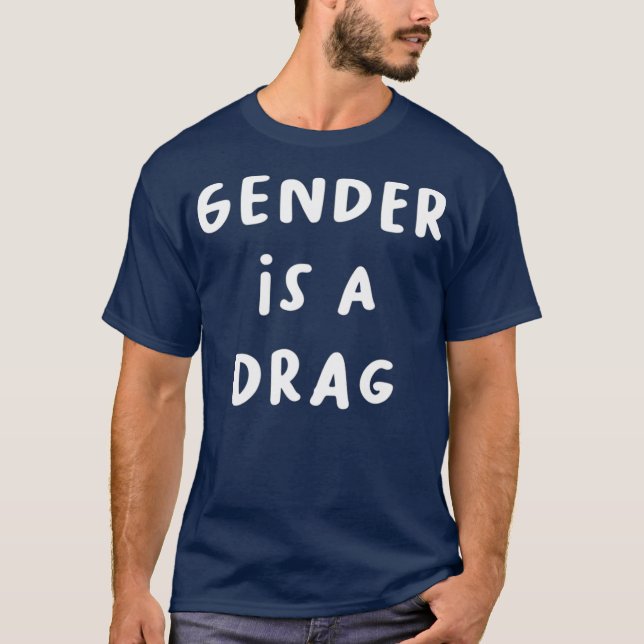 Camiseta Sexo É Arrasta Transgênero Rainha LGBTQ (Frente)
