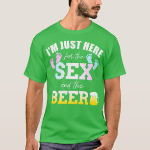 Camiseta Sexo engraçado revela que estou aqui só para o e p