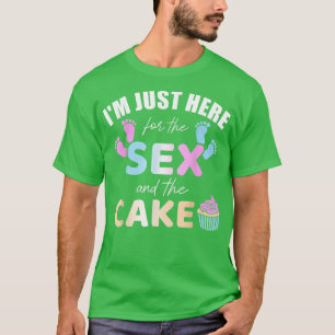 Camiseta Sexo engraçado revela que estou aqui só para o s e