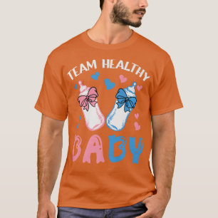 Camiseta Sexo engraçado revelação da festa Team Healthy Bab