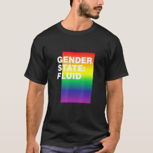 Camiseta Sexo Estado do Sexo Fluido Lgbtq Orgulho Não Binár