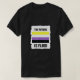 Camiseta Sexo Fluido Enby Genderqueer Não Binário (Frente do Design)