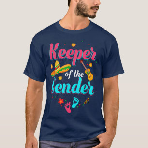 Camiseta Sexo Meicano Reveal Cinco de Mayo Chá de fraldas F
