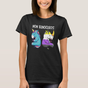 Camiseta Sexo Não Binário do Sinalizador Não Binário do Uni