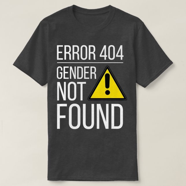 Camiseta Sexo Não Encontrado Agender Gay Queer Rans Não-bin (Frente do Design)