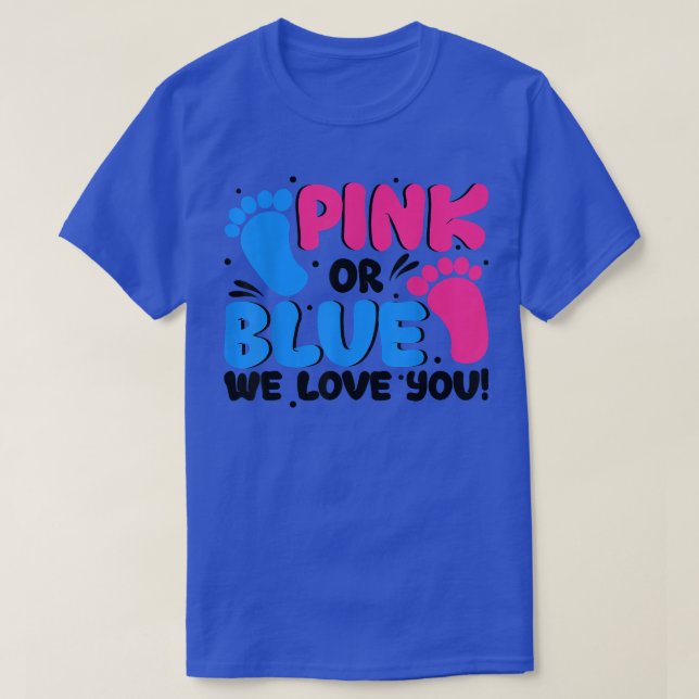 Camiseta Sexo - Presente Rosa Ou Azul - Amo-Te Bebê S (Frente do Design)