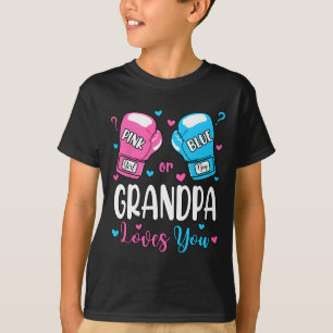 Camiseta Sexo Reveal Rosa Ou Azul Avô Te Ama Boxin