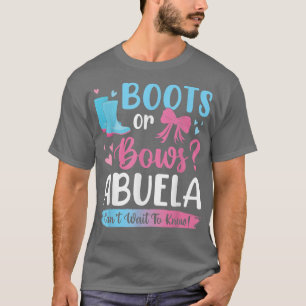 Camiseta Sexo revela botas ou arcos Abuela correspondente a