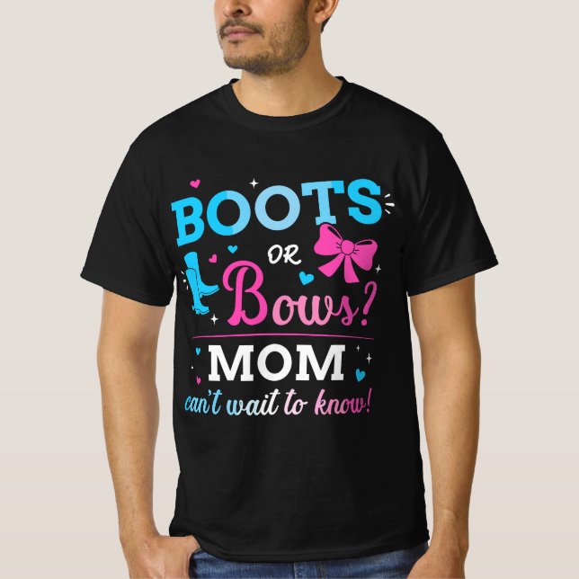 Camiseta Sexo revela botas ou arcos mãe combinando com a pa (Frente)