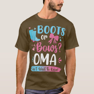Camiseta Sexo revela botas ou arcos Oma correspondente à pa